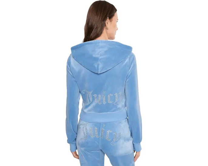 Куртка Juicy Couture Og Blink Track с капюшоном и стразовым логотипом