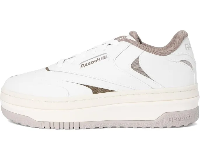 Кроссовки Reebok Club C Extra с платформенной подошвой и кожаным верхом