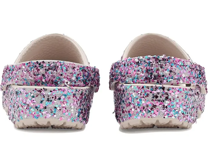Crocs Classic Glitter Clogs блестящие сабо для малышей