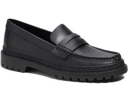 Лоферы Cooper из кожи со стопкой каблука от COACH