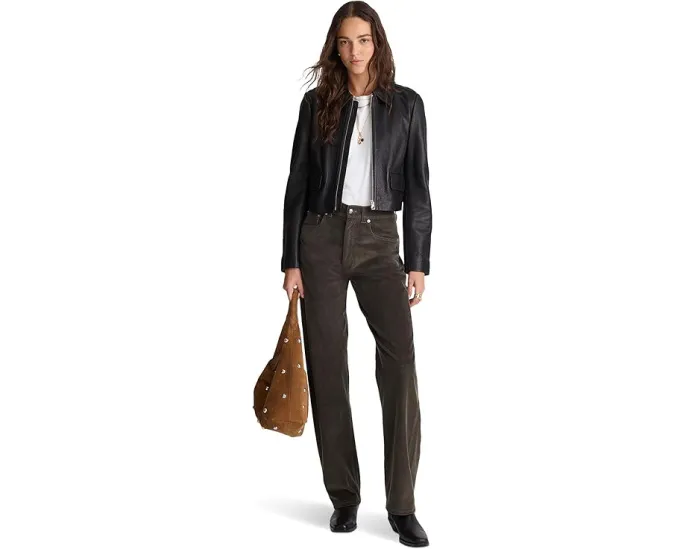 Брюки Madewell Balloon Pant из вельвета с завышенной талией