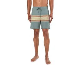 Пластиковые шорты RVCA Exotica длиной 43 см зеленые