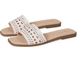 Сандалии Brodie без застежки с ажурными деталями и плоской подошвой