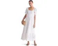 Ellen Eyelet Lace Dress от Vineyard Vines с пышными рукавами и кружевом