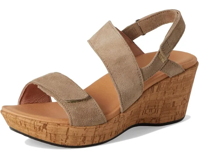 Сандалии Naot Sunrise с клиновидным каблуком и ремешками на липучке