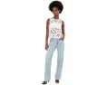 Топ AG Jeans Emilee Shell с лазерной перфорацией цвета First Bloom