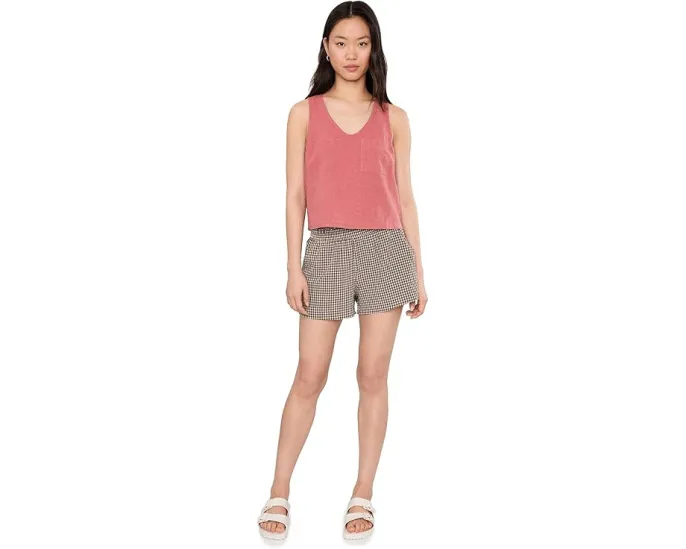 Топ Toad&Co Taj Hemp Button Back из конопли с V-образным вырезом