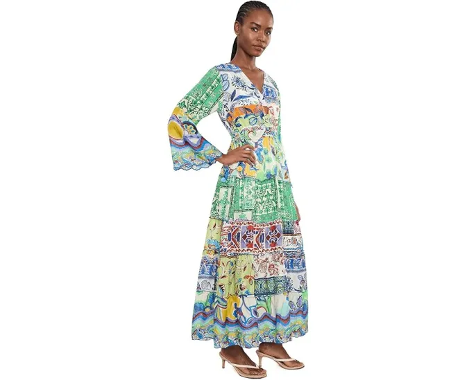 Dibble Tiered Dress - Armeria Patchwork