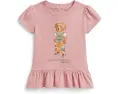 Футболка Polo Bear пеплум для малышей Polo Ralph Lauren