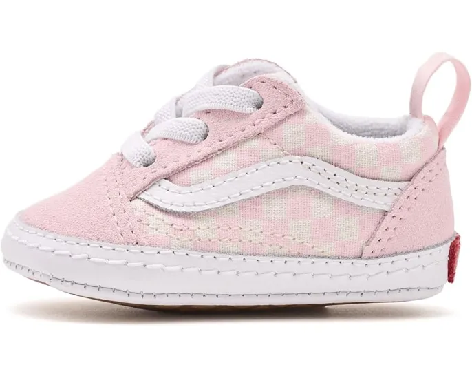 Кроссовки Vans Kids Old Skool Crib из холста с круглым носком на шнурках