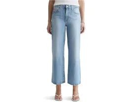Джинсы Saige Mid-Rise Wide Leg Crop AG Jeans из Kings River с расклешенным низом