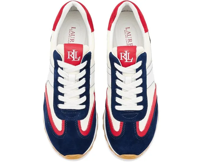 Кроссовки Lauren Ralph Lauren Dani из кожи и замши с контрастными вставками