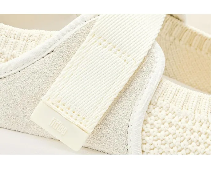 Туфли FitFlop F-mode Flow Mary Jane из трикотажа и замши