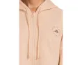 Кропированный худи adidas by Stella McCartney с капюшоном и карманом-кенгуру