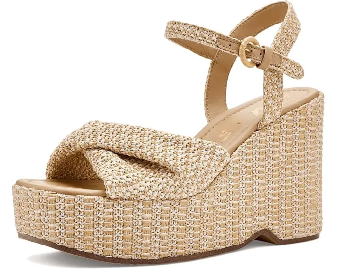 Сандалии Joanne от Circus NY by Sam Edelman на платформе из рафии