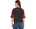 Футболка Junk Food Clothing кроп с блестками San Francisco 49ers