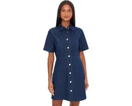 Джинсовое мини-платье Barbour Maia с острым воротником