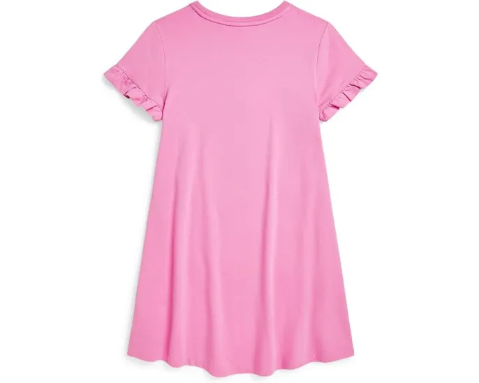 Платье из хлопкового джерси с медвежонком Polo Ralph Lauren Kids для детей постарше