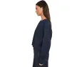 Укороченный свитшот Eileen Fisher из органического хлопка индиго