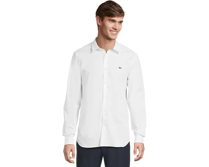 Lacoste рубашка Slim Fit Stretch Cotton Poplin приталенного кроя