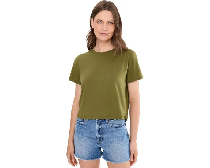 Футболка Bella Tee Slub Madewell Varsity Red хлопковая классическая