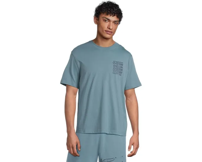 Футболка Lacoste с дисторшн-графикой