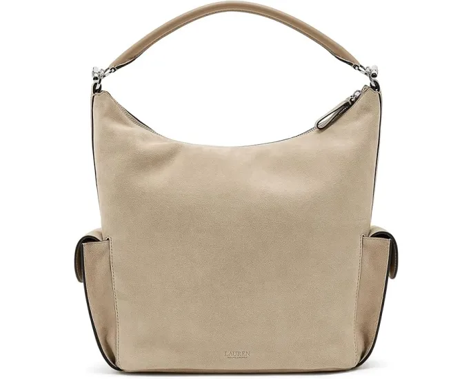Большая сумка через плечо Suede Large Blaike Shoulder Bag от Lauren Ralph Lauren