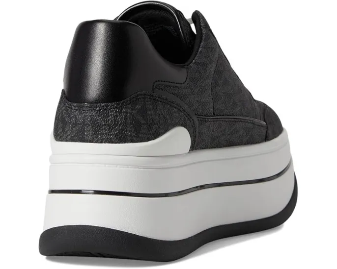 Кроссовки MICHAEL Michael Kors Hayes Lace Up на платформе с металлическим ПВХ верхом
