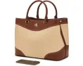 Большой сатчел Straw & Leather Marcy от Lauren Ralph Lauren