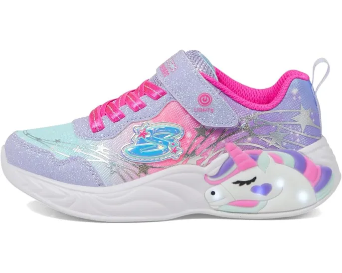 Детские кроссовки Skechers Unicorn Dreams с подсветкой и декором