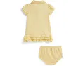 Платье-поло Polo Ralph Lauren Kids с рюшами и шортами из мягкого хлопка для малышей