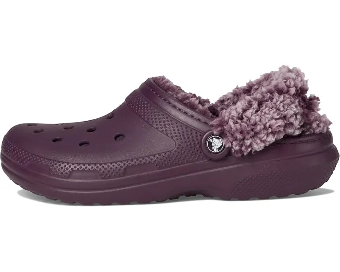 Кроксы Crocs Classic Fleece Lined Clogs с меховой подкладкой и регулируемым ремешком