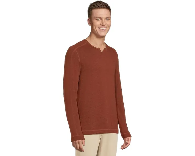 Свитшот Johnston & Murphy Split-neck с текстурной вязкой