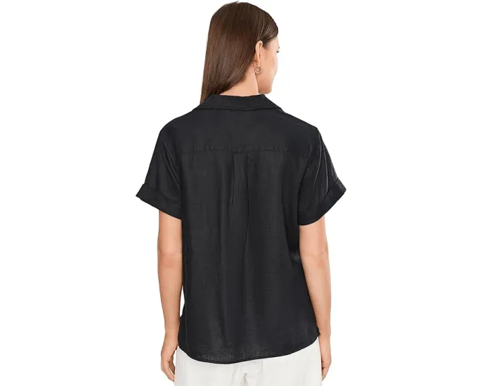 Льняная рубашка Linen Short Sleeve Camp Shirt от Lauren Ralph Lauren