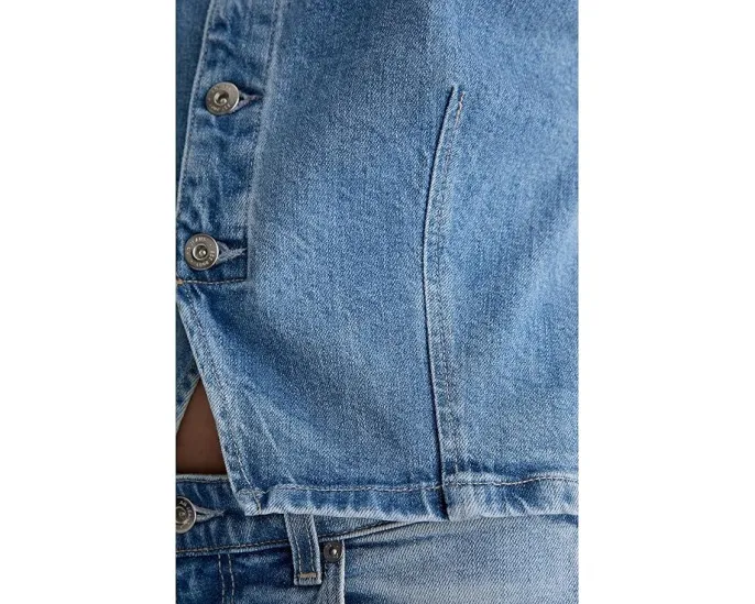 AG Jeans Жилет Teagan из денима облегающего кроя в цвете Helios