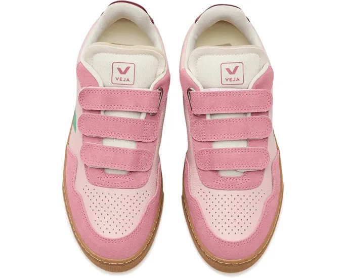 Кроссовки VEJA Kids Small V-90 на липучке с кожаным верхом