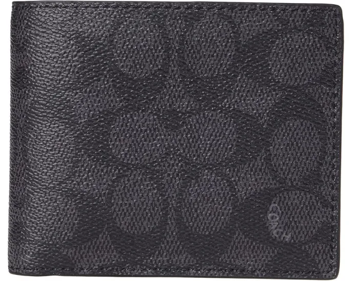 COACH 3-in-1 in Signature с вынимаемым блоком для документов и отделениями для купюр