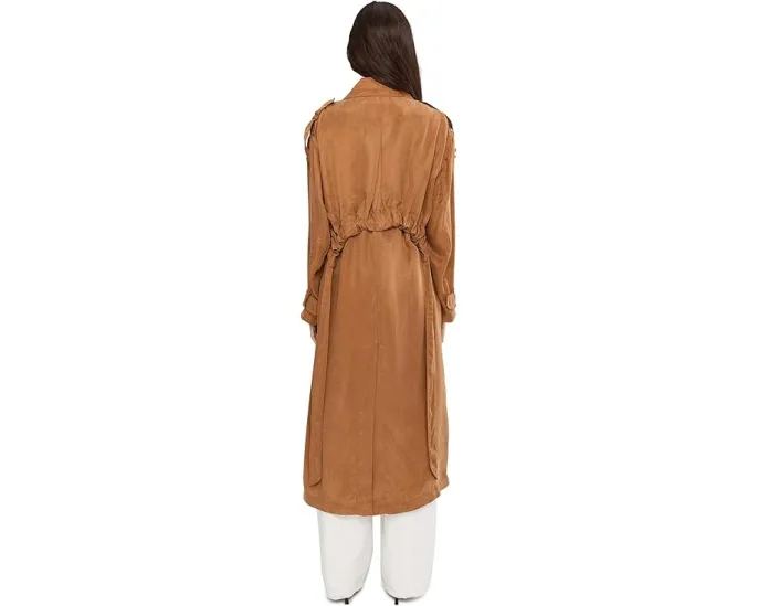 Тренч AllSaints Linnie с поясом и отложным воротником из лиоцелла