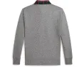 Детская регби футболка Polo Ralph Lauren Kids с клетчатым воротником из хлопкового джерси для детей постарше