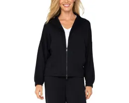 Куртка Liverpool Los Angeles с воротником-воронкой и молнией из плюшевой ткани