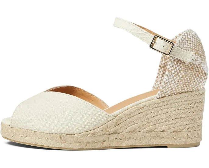 Босоножки Castaner Bianca на платформе 60 мм с клином из эспадрилий