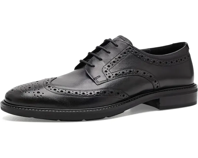 Оксфорды ECCO Prague Wingtip кожаные мужские