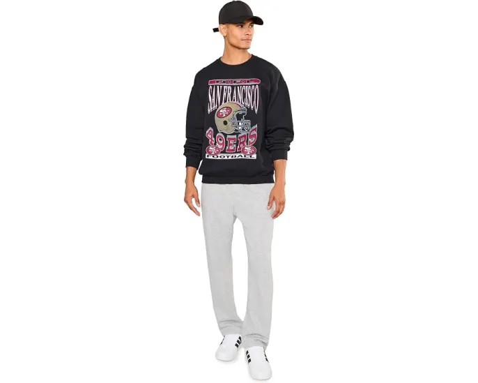 Свитшот Junk Food Clothing San Francisco 49ers с флисом и винтажным шлемом