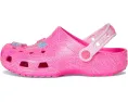 Детские кроксы Crocs Kids Classic Barbie с монограммой и аксессуарами