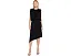 Асимметричное трикотажное платье Draped Asymmetrical Knit Dress Liverpool Los Angeles черное