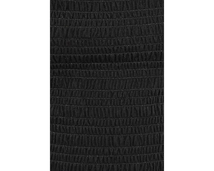 Madewell топ с круглым вырезом и сборкой