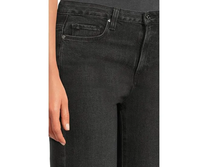 Джинсы Paige Sofia 31 дюйм (78.74 см) в чёрном цвете Solstice с расклешённым низом