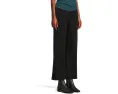 Джинсы AG Jeans Saige Mid Rise Wide Leg Crop укороченные широкие чёрные