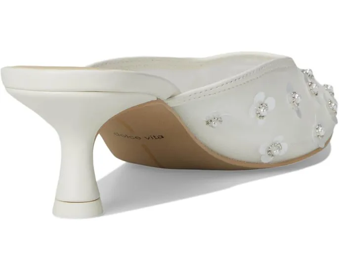 Туфли Clara Pearl с острым носком и декором из жемчуга