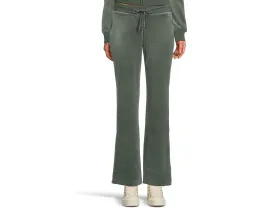 Вельветовые брюки Juicy Couture с резинкой на поясе и шнурком